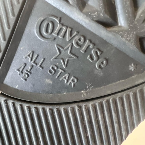 Platform Converse Black and Purple High-Top rainbow Sneakers - Picture 5 of 9